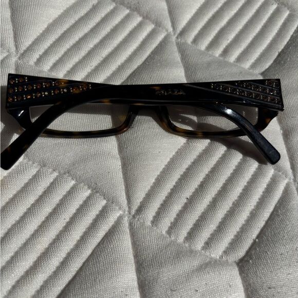 Prada Eyeglasses VPR 07L 2AU-1O1 Crystals eyewear Rhinestones glasses Frames main image 9